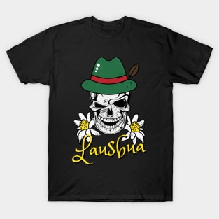 Lausbua Bavaria Skull Bavarian Costumes T-Shirt